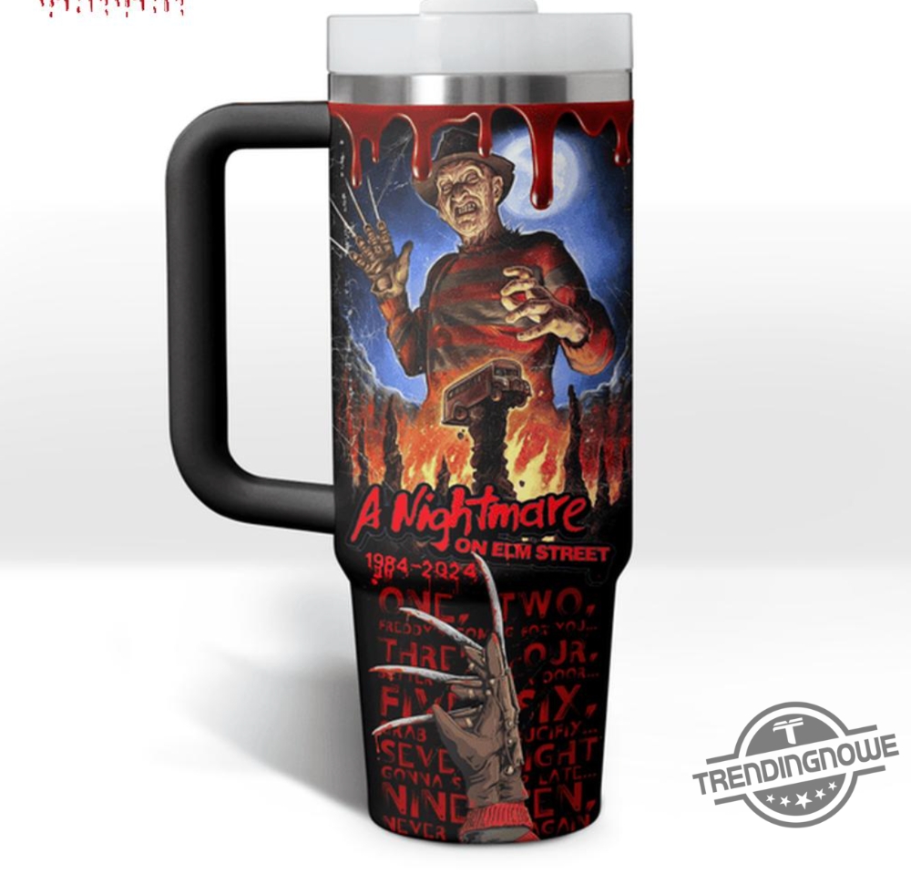 Halloween Freddy Krueger Stanley Cup Halloween Stanley Tumbler Gift