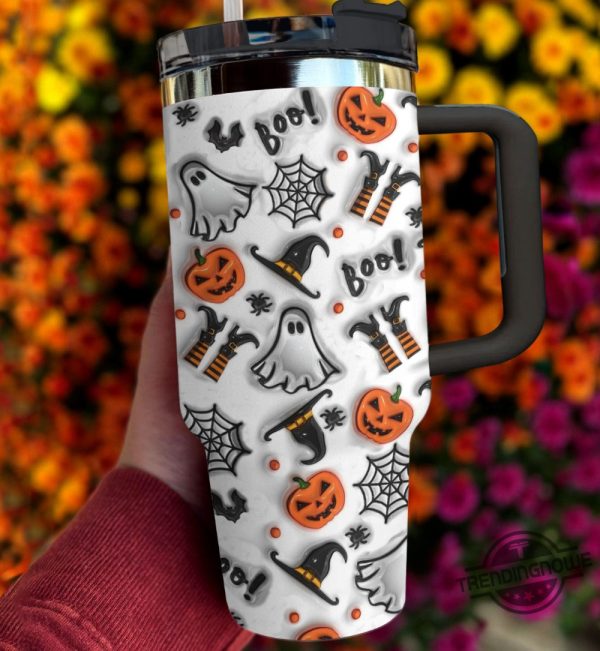 Halloween Spooky Glossy Stanley Cup 3D Print Tumbler Halloween Stanley Tumbler Gift trendingnowe 1