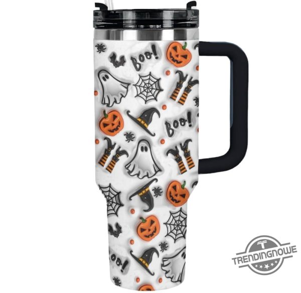 Halloween Spooky Glossy Stanley Cup 3D Print Tumbler Halloween Stanley Tumbler Gift trendingnowe 2