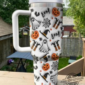 Halloween Spooky Glossy Stanley Cup 3D Print Tumbler Halloween Stanley Tumbler Gift trendingnowe 3