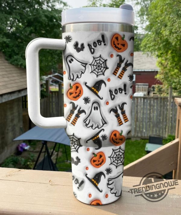 Halloween Spooky Glossy Stanley Cup 3D Print Tumbler Halloween Stanley Tumbler Gift trendingnowe 3