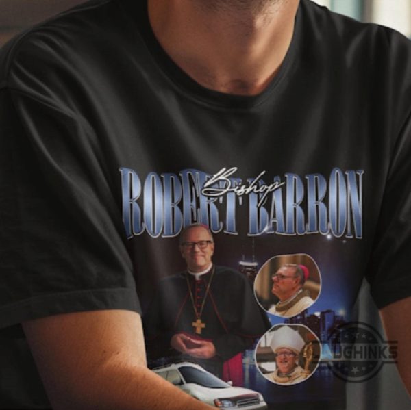 bishop robert barron bootleg t shirt catholic 90s father robert barron shirt