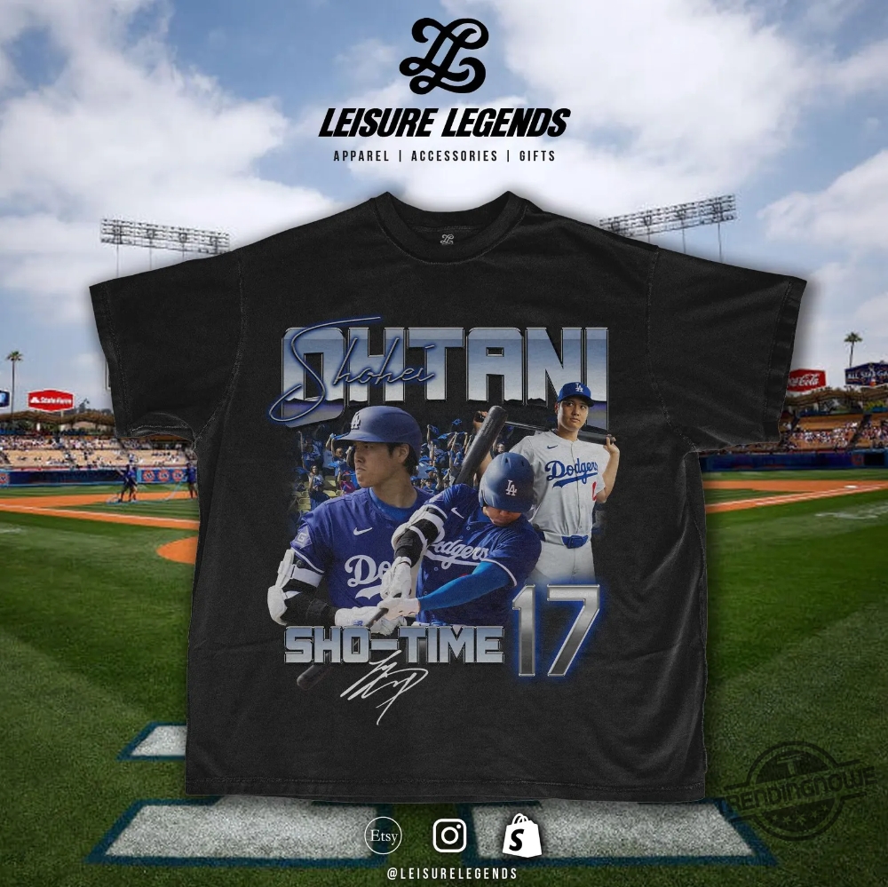 Shohei Ohtani Shirt Los Angeles Dodgers T Shirt Sho Time Vintage Tshirt Baseball Gifts La 17 Baseball Shirt