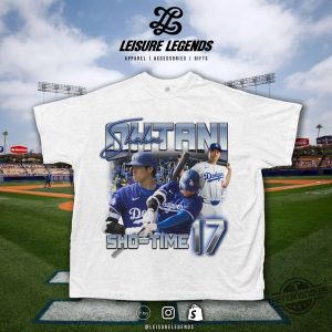 Shohei Ohtani Shirt Los Angeles Dodgers T Shirt Sho Time Vintage Tshirt Baseball Gifts La 17 Baseball Shirt trendingnowe 2