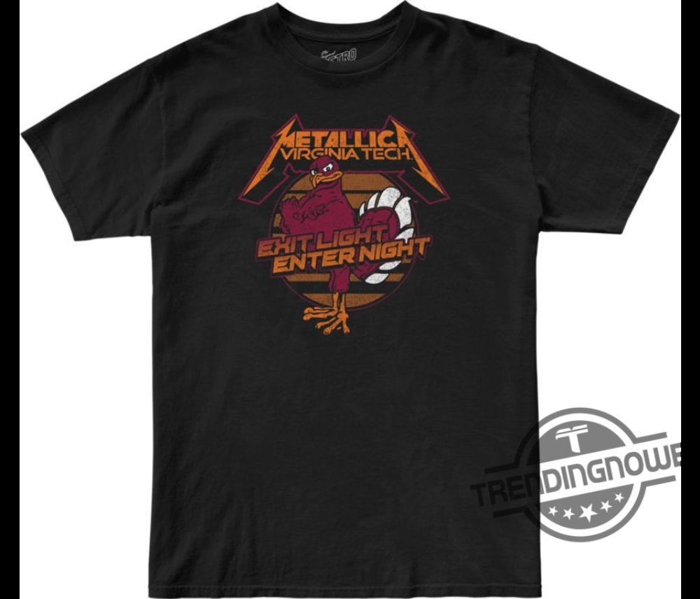 Virginia Tech Metallica Shirt Virginia Tech Metallica Off To Never Neverland 2024 T Shirt trendingnowe 1