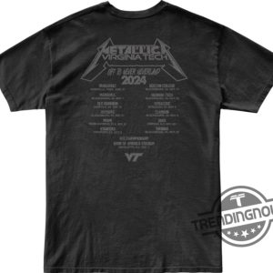 Virginia Tech Metallica Shirt Virginia Tech Metallica Exit Light Enter Night 2024 Football T Shirt Metallica Tour 2025 Tee trendingnowe 3