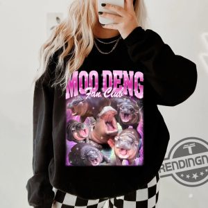 Moo Deng Shirt Pygmy Hippo Moo Deng Shirt Hippo Lover Tshirt I Love Moo Deng T Shirt Moo Deng Tee Cute Baby Hippo Sweatshirt trendingnowe 2