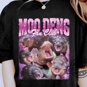 Moo Deng Shirt Pygmy Hippo Moo Deng Shirt Hippo Lover Tshirt I Love Moo Deng T Shirt Moo Deng Tee Cute Baby Hippo Sweatshirt trendingnowe 3