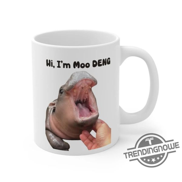 Hi Im Moo Deng Mug Moo Deng Mug Moo Deng Baby Hippo Shirt I Love Moo Deng T Shirt trendingnowe 2