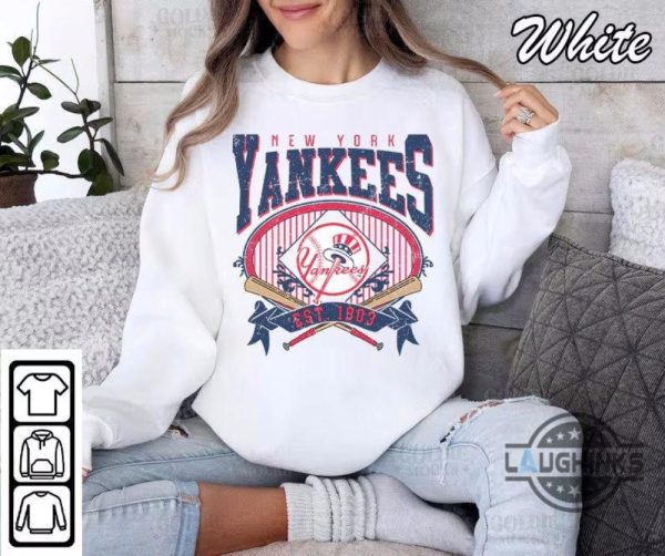 vintage new york yankees t shirt hoodie sweatshirt ny baseball shirt mlb fan gift laughinks 3