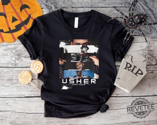 Usher 2024 Tour T Shirt Usher World Tour Shirt Usher Past Present Future World Tour Shirt Usher Fan Merch revetee 1