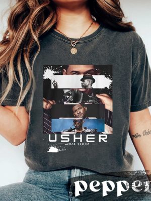 Usher 2024 Tour T Shirt Usher World Tour Shirt Usher Past Present Future World Tour Shirt Usher Fan Merch revetee 3