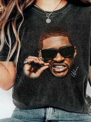 Usher Shirt Usher Vintage Rap 90S Gift For Woman And Man Unisex T Shirt revetee 3