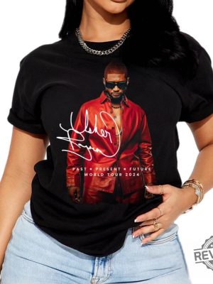 Usher Shirt Usher Concert Shirt Past Present Future Tour Shirt Usher Concert Graphic Tshirt revetee 2