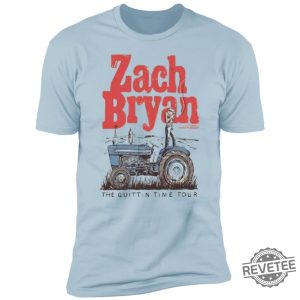 Zach Bryan The Quittin Time Tour Premium Short Sleeve T Shirt revetee 2