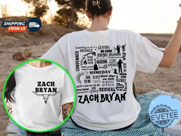 Zach Bryan Tracklist Shirt Country Music Hoodie Bryan Tour Sweatshirt Country Concert Shirt revetee 1