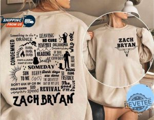 Zach Bryan Tracklist Shirt Country Music Hoodie Bryan Tour Sweatshirt Country Concert Shirt revetee 3