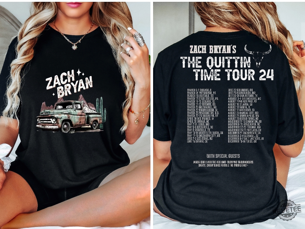 Zach Bryan Shirt Country Music Shirt Zach Bryan The Quittin Time Tour 2024 Shirt