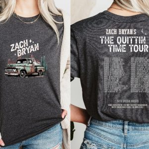 Zach Bryan Shirt Country Music Shirt Zach Bryan The Quittin Time Tour 2024 Shirt revetee 3