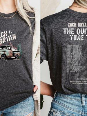 Zach Bryan Shirt Country Music Shirt Zach Bryan The Quittin Time Tour 2024 Shirt revetee 3