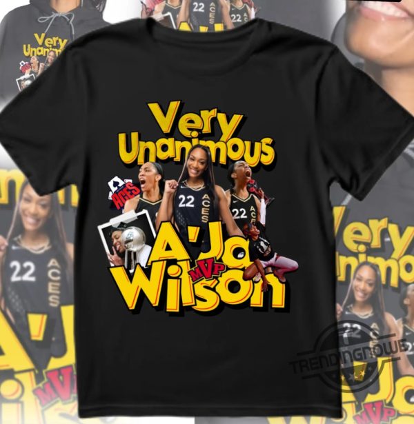 Very Unanimous Shirt Aja Wilson Mvp Shirt Basketball Shirt Wnba 2024 Mvp T Shirt Sweatshirt Hoodie trendingnowe 1