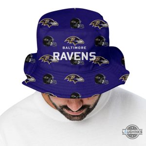 new maryland baltimore ravens bucket hat nfl football gear gift for fans