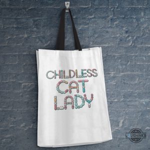 childless cat lady bracelet bag kamala harris for president gift swifties for kamala endorsement tote bag laughinks 3