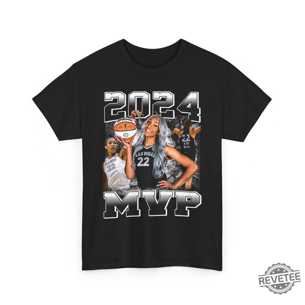 2024 Wnba Unanimous Mvp Vintage Style Rap Tee Aja Wilson Aja Wilson Mvp Shirt