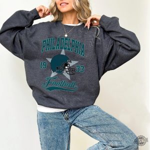 Vintage Style Philadelphia Football Crewneck Retro Philadelphia Football Shirt Philadelphia Football Fan Gift revetee 2