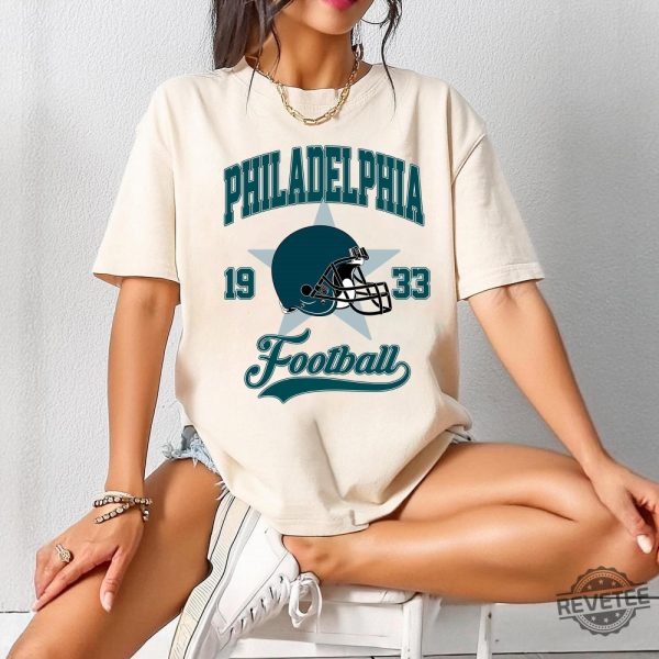 Vintage Style Philadelphia Football Crewneck Retro Philadelphia Football Shirt Philadelphia Football Fan Gift revetee 3