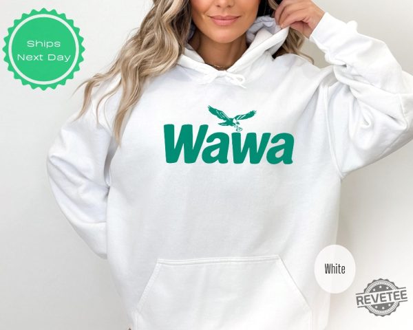 Eagles Wawa Sweathirt Double Sided Philadelphia Eagles Shirt Philly Wawa Hoodie Wawa Eagles Shirt revetee 1