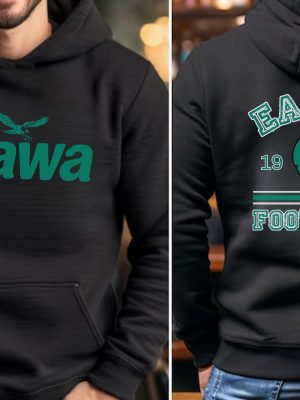 Eagles Wawa Sweathirt Double Sided Philadelphia Eagles Shirt Philly Wawa Hoodie Wawa Eagles Shirt revetee 4