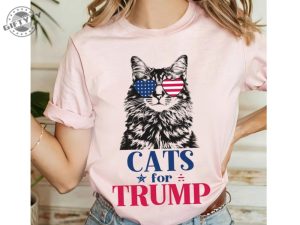 Cats For Trump Shirt Funny Cat Trump 2024 Support Tshirt Trump Long Hair Cat Sweatshirt Maga Cat Hoodie Vote Trump 2024 Shirt giftyzy 3