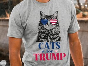 Cats For Trump Shirt Funny Cat Trump 2024 Support Tshirt Trump Long Hair Cat Sweatshirt Maga Cat Hoodie Vote Trump 2024 Shirt giftyzy 4