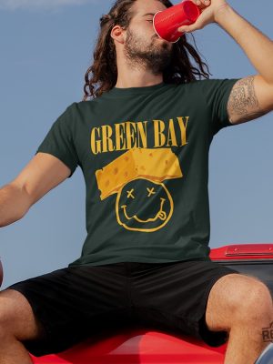 Green Bay Cheesehead Shirt revetee 2