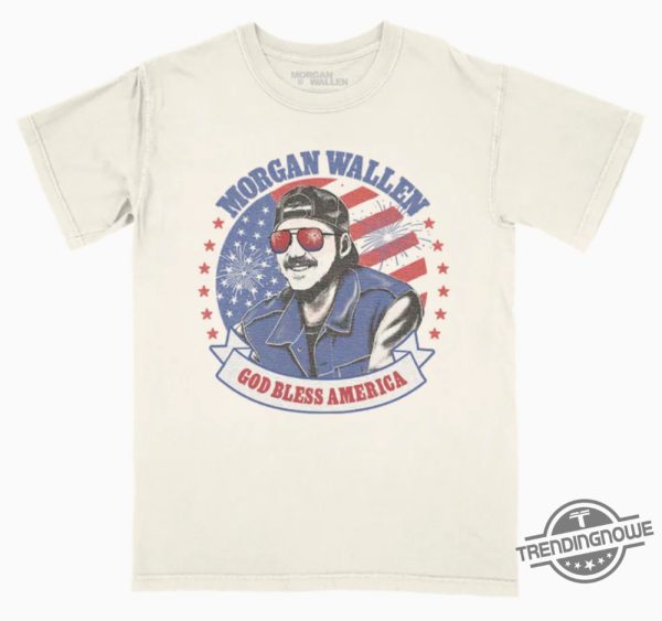 Morgan Wallen God Bless America Shirt trendingnowe 1
