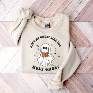 Aint No Ghost Like The Holy Ghost Shirt Christian Halloween Shirt Religious Halloween Tee Spooky Season Shirt revetee 4