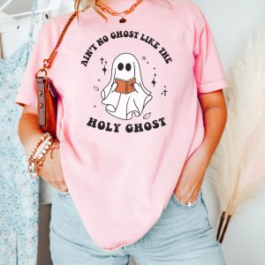 Aint No Ghost Like The Holy Ghost Shirt Christian Halloween Shirt Religious Halloween Tee Spooky Season Shirt revetee 5