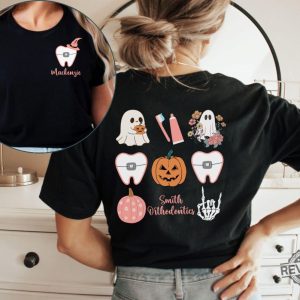 Custom Orthodontist Halloween Shirt Personalized Orthodontic Office Name T Shirt revetee 3