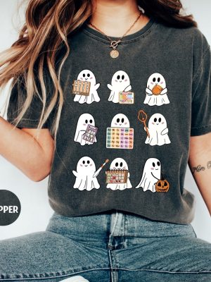 Slp Halloween Shirt Speech Therapy Halloween Shirt Spooky Slp Shirt Funny Ghost Slp Shirt revetee 2