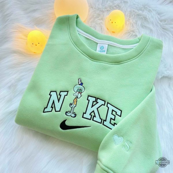 custom spongebob squarepants embroidered hoodie t shirt sweatshirt spongebob nike embroidery design laughinks 3