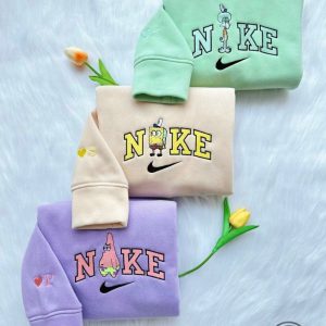 custom spongebob squarepants embroidered hoodie t shirt sweatshirt spongebob nike embroidery design laughinks 6