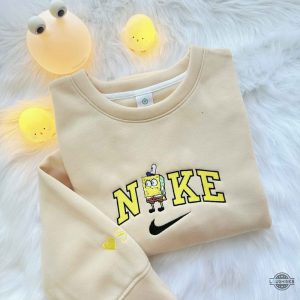 custom spongebob squarepants embroidered hoodie t shirt sweatshirt spongebob nike embroidery design laughinks 7