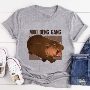 moo deng gang thai baby hippo shirt