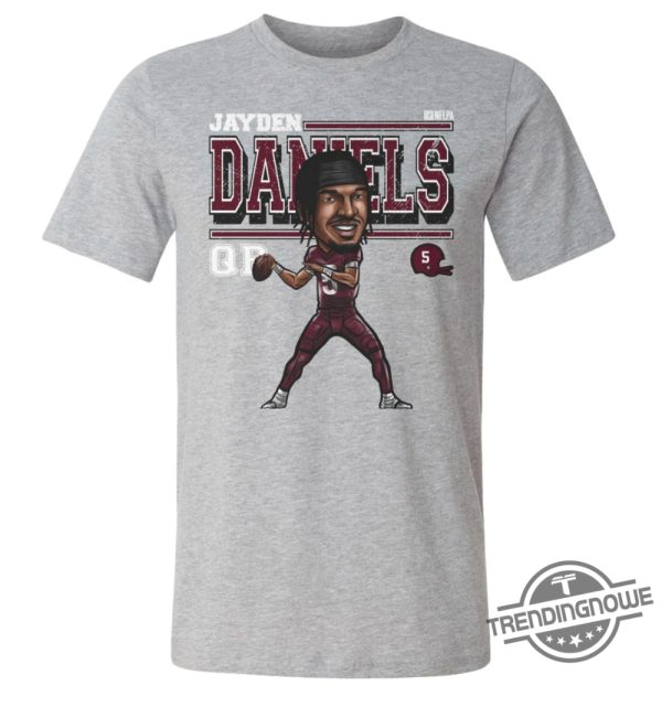 Jayden Daniels Shirt Washington Commanders Jayden Daniels Washington Cartoon T Shirt Jayden Daniels Stats trendingnowe 1