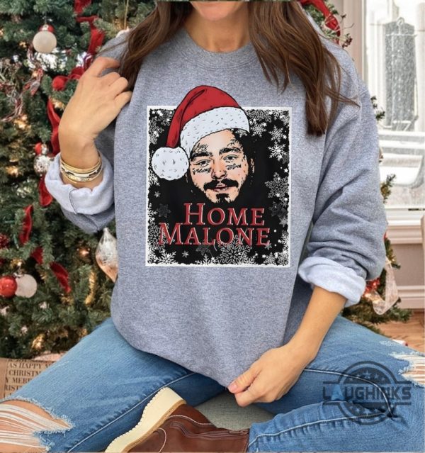 home malone sweatshirt t shirt hoodie funny ghost malone halloween christmas shirt laughinks 2