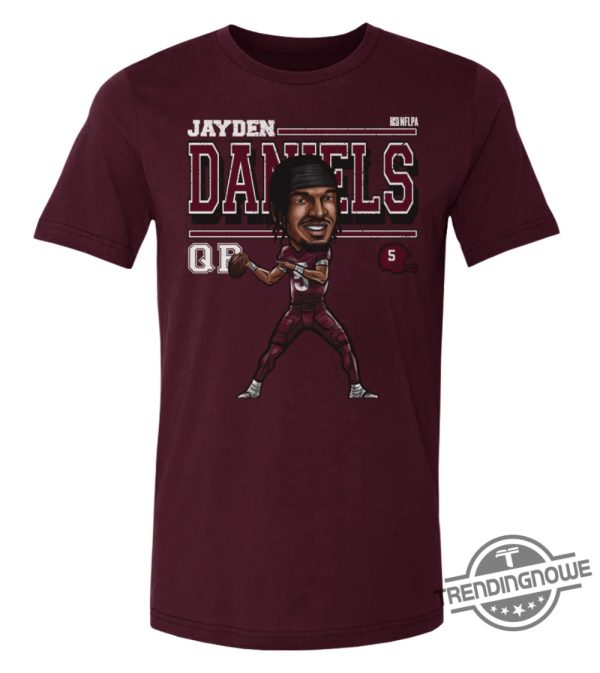 Jayden Daniels Shirt Washington Commanders Jayden Daniels Washington Cartoon T Shirt Jayden Daniels Stats trendingnowe 2