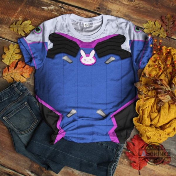 overwatch dva cosplay halloween costume t shirt sweatshirt hoodie