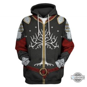 tree of gondor armor hoodie t shirt sweatshirt aragorn lord of the rings kings battle cape cosplay halloween costume laughinks 1