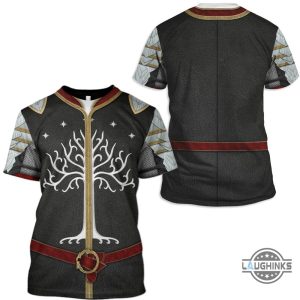 tree of gondor armor hoodie t shirt sweatshirt aragorn lord of the rings kings battle cape cosplay halloween costume laughinks 6